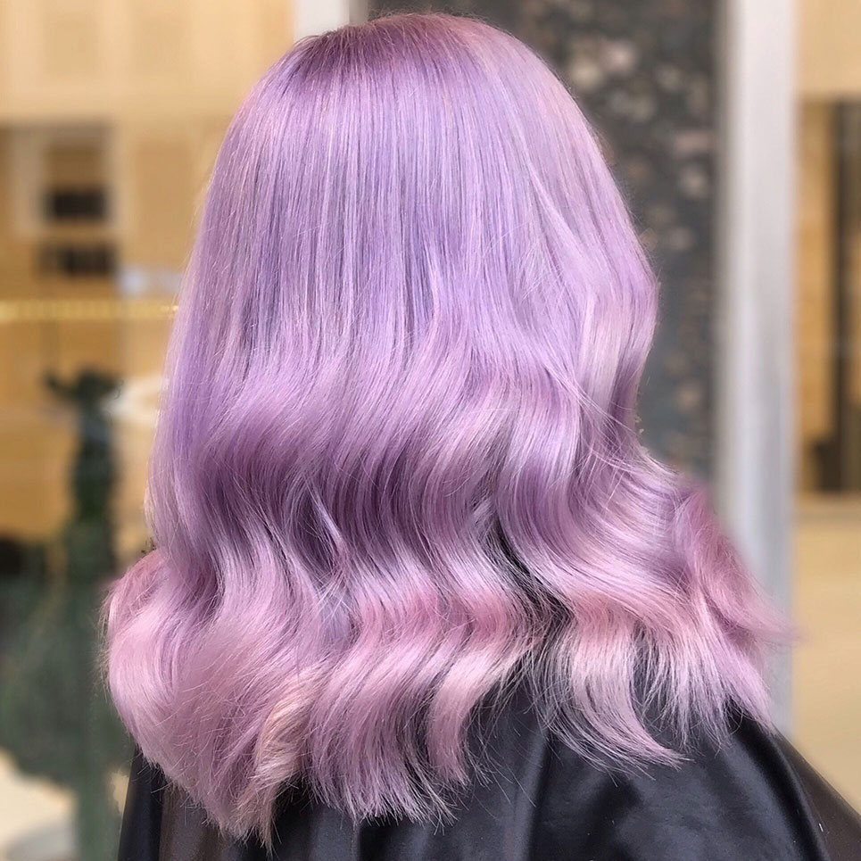 Lila hårfärg