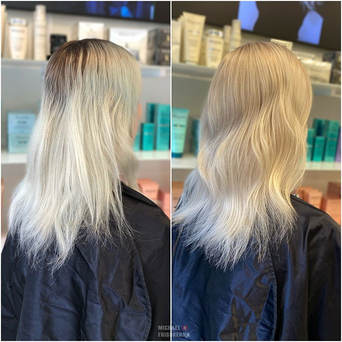 blond olaplex ghd